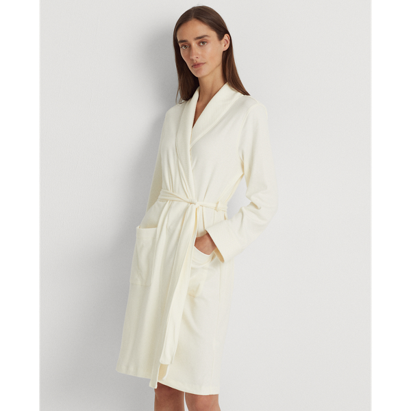 Quilted Shawl-Collar Robe