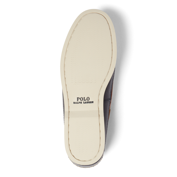 Navy/Teak Calfskin Boat Shoe Polo Ralph Lauren 4