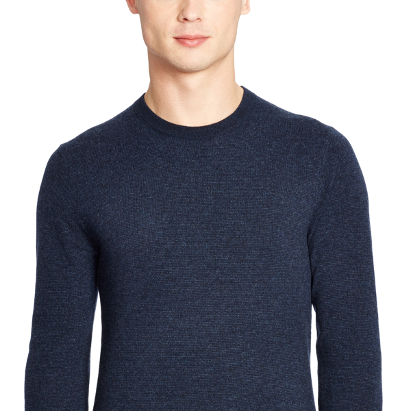 Indigo Stripe Cashmere Crewneck Sweater Polo Ralph Lauren 3