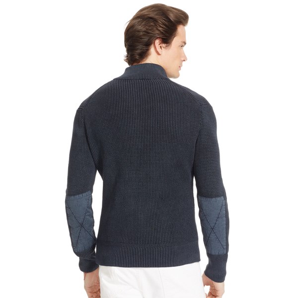 Navy Waffle-Knit Cotton Sweater Polo Ralph Lauren 2