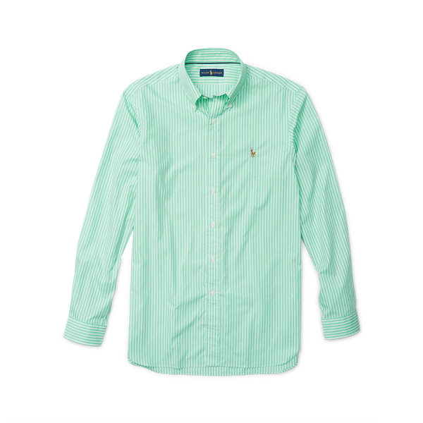 Lime/White Classic Fit Cotton Shirt Polo Ralph Lauren 1