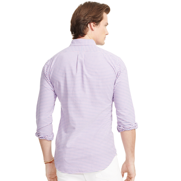Royal/Rose Classic Fit Cotton Shirt Polo Ralph Lauren 2