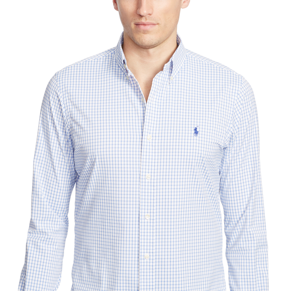 Sky Blue/White Classic Fit Performance Shirt Polo Ralph Lauren 3
