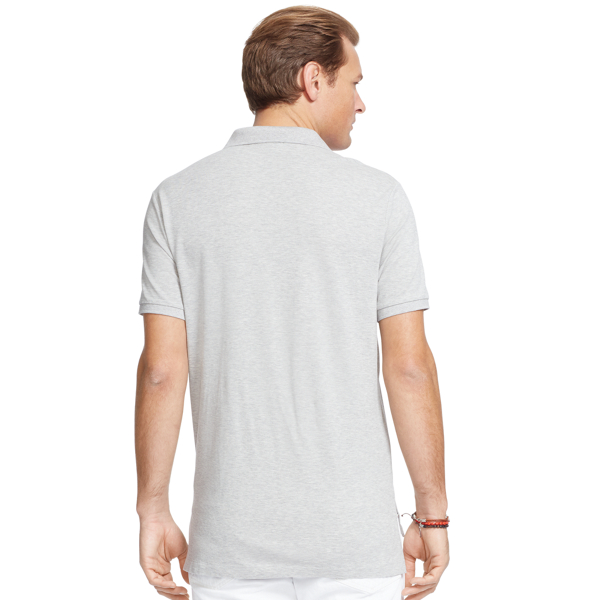 Granite Heather Classic Fit Stretch Mesh Polo Big & Tall 2