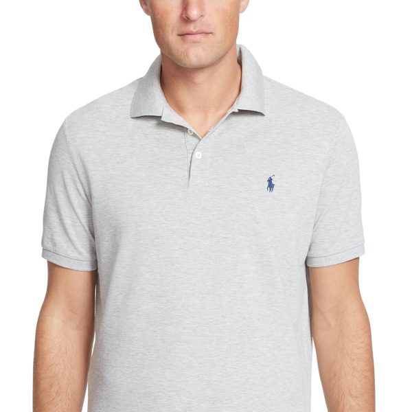 Granite Heather Classic Fit Stretch Mesh Polo Big & Tall 3