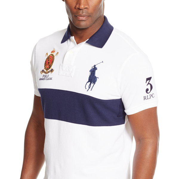 White Classic Fit Mesh Polo Shirt Big & Tall 4