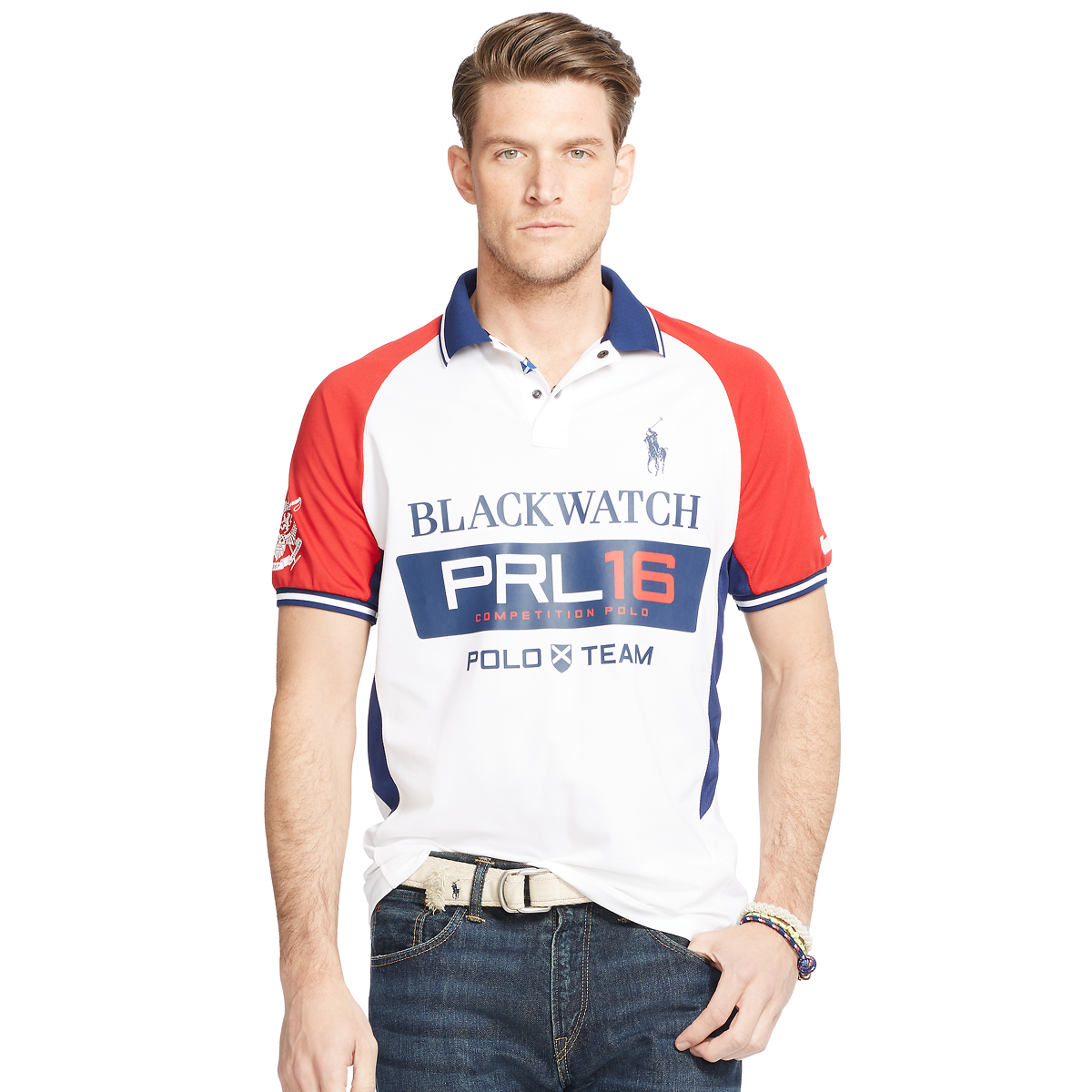 Black watch polo shirt sale hotsell