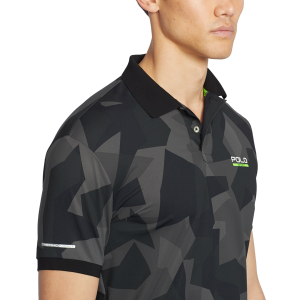 Black Camo Camo Piqu&eacute; Mesh Polo Shirt Polo Sport 4