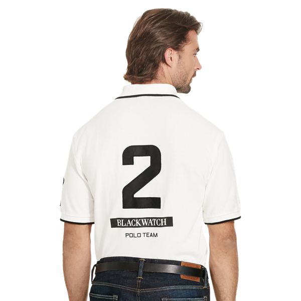White BlackWatch Classic Fit Polo Big & Tall 2