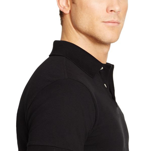 Polo Black Custom Fit Long-Sleeve Polo Polo Ralph Lauren 4