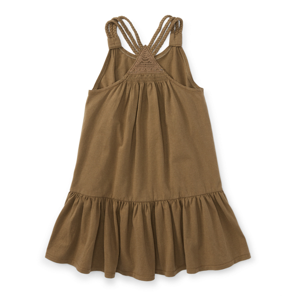 Utility Green Cotton Jersey Tank Dress Girls 7-16 2