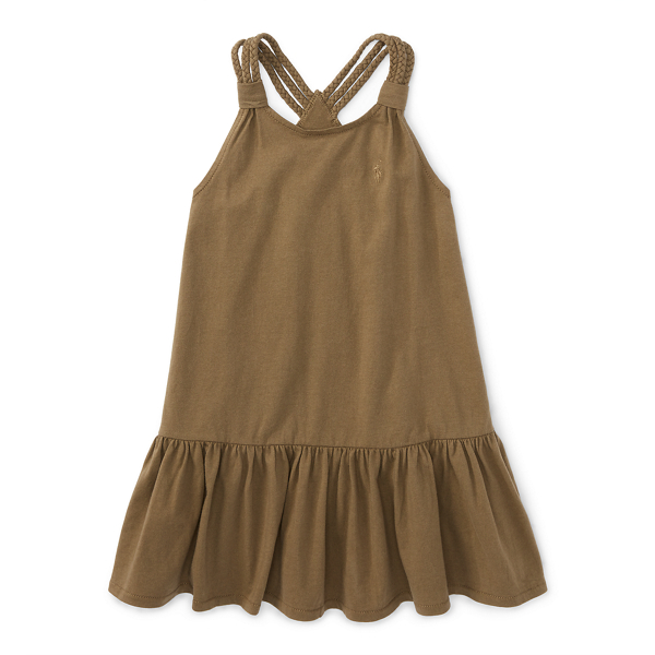 Utility Green Cotton Jersey Tank Dress Girls 7-16 1