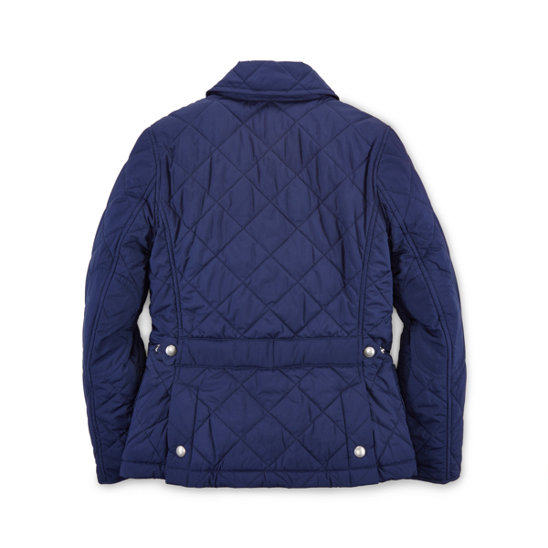 Newport Navy Diamond-Quilted Barn Jacket Girls 7-16 2