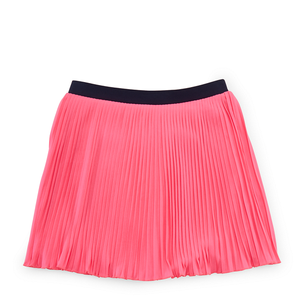 Hydro Blue Pleated Jersey Skirt Girls 7-16 1