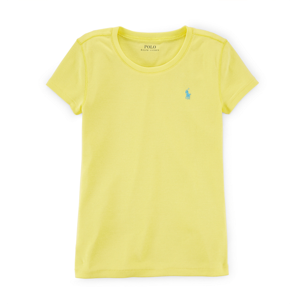 Yellow Flash Pima Cotton-Blend Crewneck Tee Girls 7-16 1