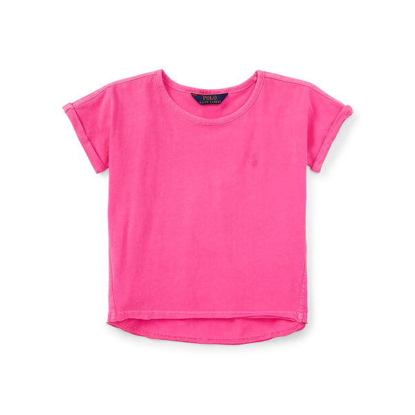 Flo Hot Magenta Slouchy Cotton Jersey Top Girls 2-6x 1