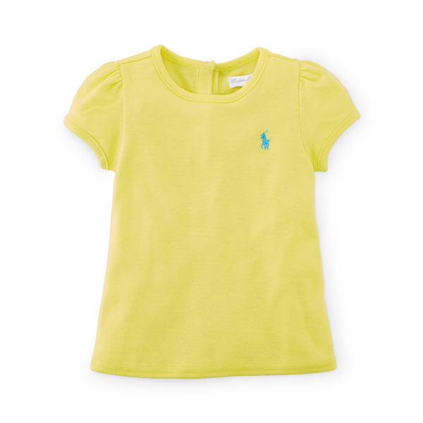 Yellow Flash Pima Cotton-Blend Tee Baby Girl 1