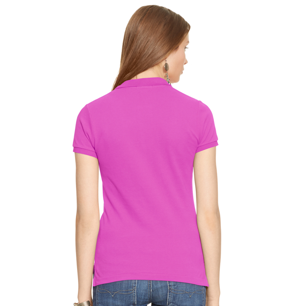 Maui Pink Skinny-Fit Big Pony Polo Shirt Polo Ralph Lauren 1