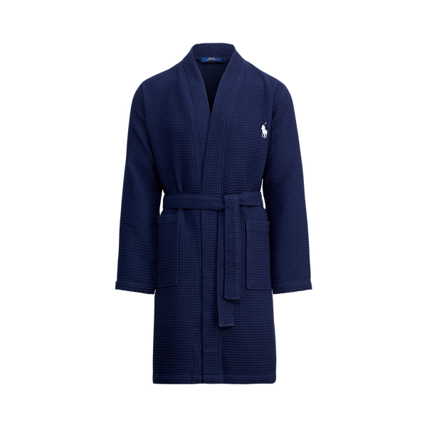Waffle Knit Cotton Kimono Robe Ralph Lauren UK