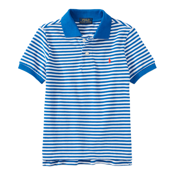 Striped Cotton Polo Shirt
