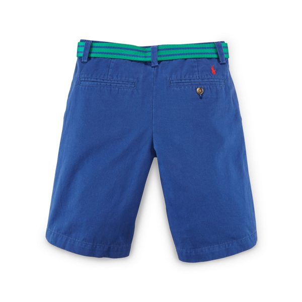 Blue Yacht Belted Cotton Chino Short Boys 8-20 2