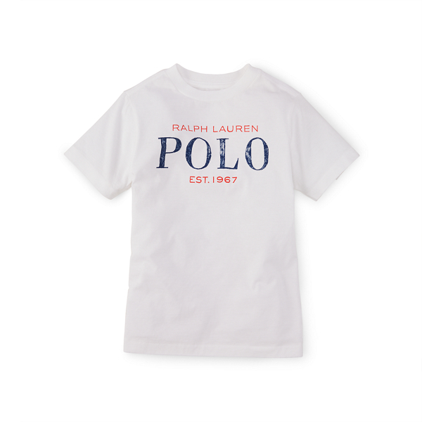 White Cotton Jersey Graphic Tee Boys 2-7 1