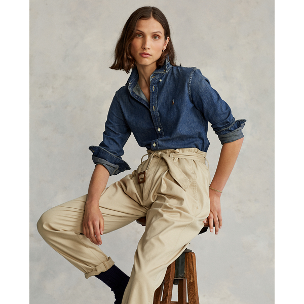 Ralph lauren denim shirt ladies online