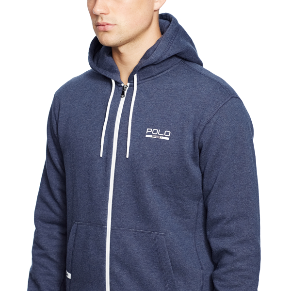 Basic Navy Heather Big & Tall Fleece Hoodie Polo Sport 3