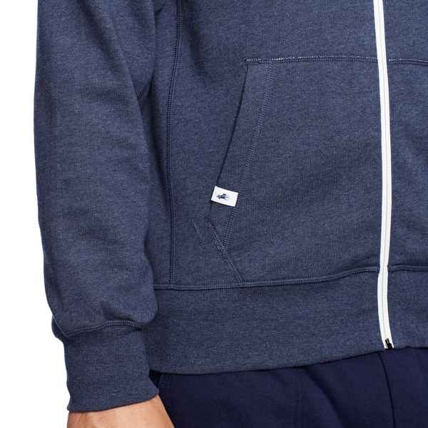Basic Navy Heather Big & Tall Fleece Hoodie Polo Sport 4