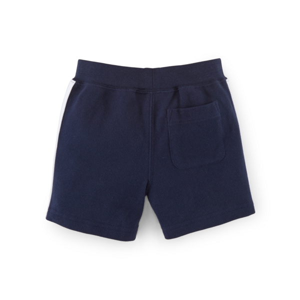French Navy Cotton Mesh Pull-On Short Baby Boy 2