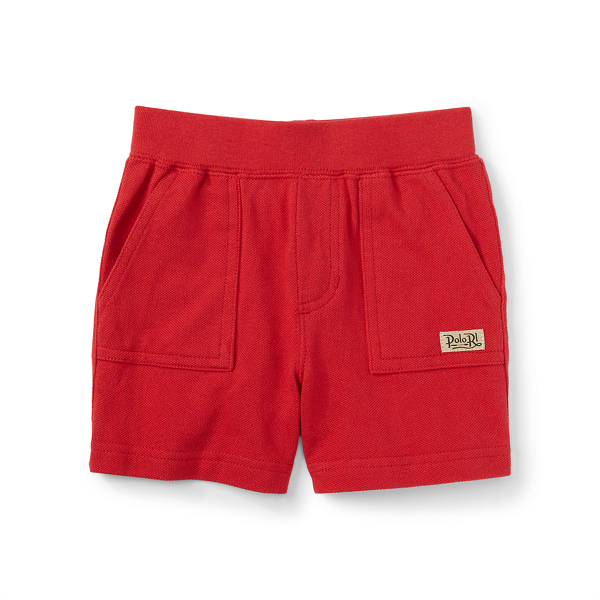 Evening Post Red Cotton Mesh Active Short Baby Boy 1