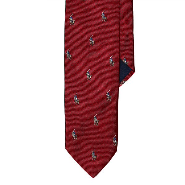 Red Pony Silk Repp Tie Polo Ralph Lauren 1