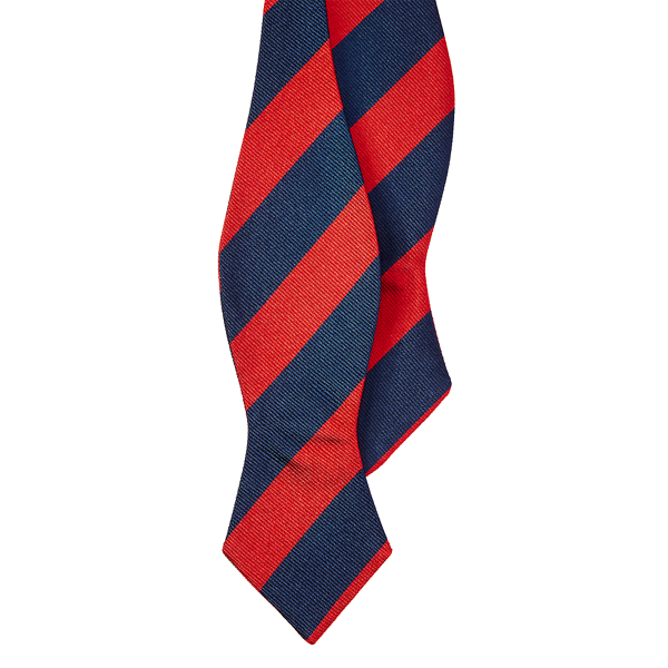 Navy/Red Striped Silk Repp Bow Tie Polo Ralph Lauren 1