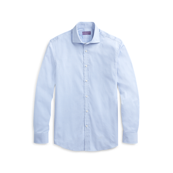 Tailored Fit End-on-End Shirt Purple Label 1