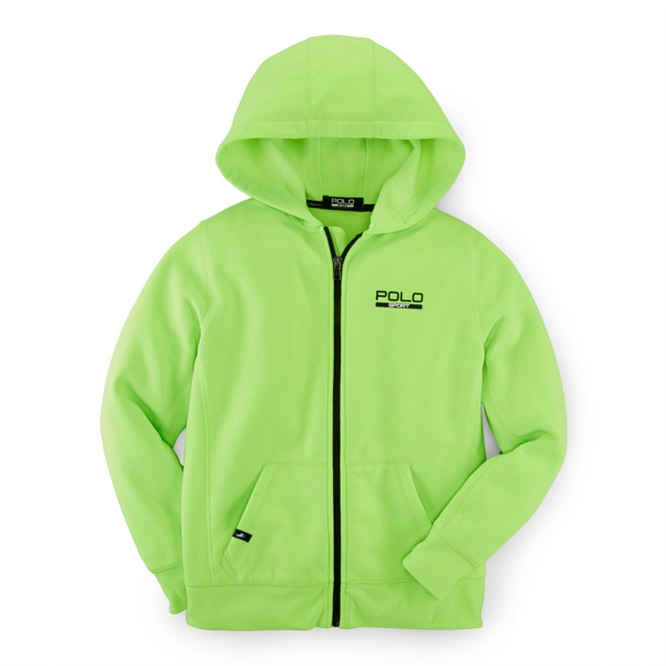 Blaze Rig Orange Polo Sport Fleece Hoodie Boys 8-20 2