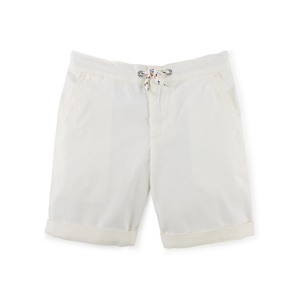 Cream Cotton Canvas Short Boys 2-7 1