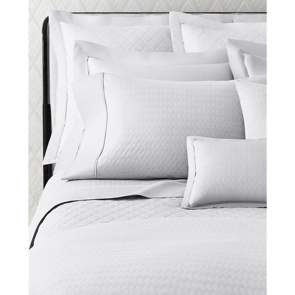 Classic White Bedford Jacquard Sham Ralph Lauren Home 3