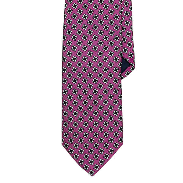 Pink Silk Foulard Square Neat Tie Polo Ralph Lauren 1