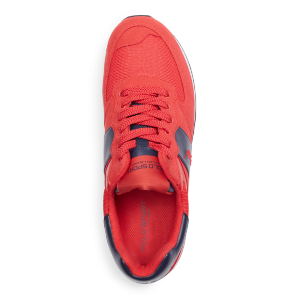 Rl2000 Red/Newport Navy Slaton Tech Pony Sneaker Polo Ralph Lauren 2