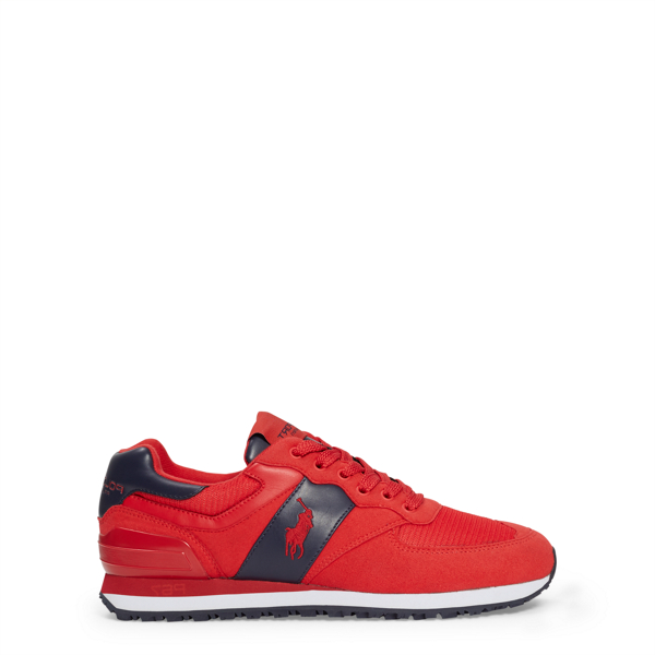Rl2000 Red/Newport Navy Slaton Tech Pony Sneaker Polo Ralph Lauren 3