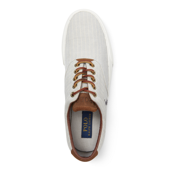 Grey Vaughn Striped Sneaker Polo Ralph Lauren 2