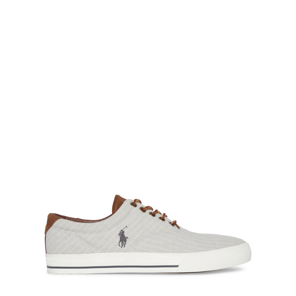 Grey Vaughn Striped Sneaker Polo Ralph Lauren 3