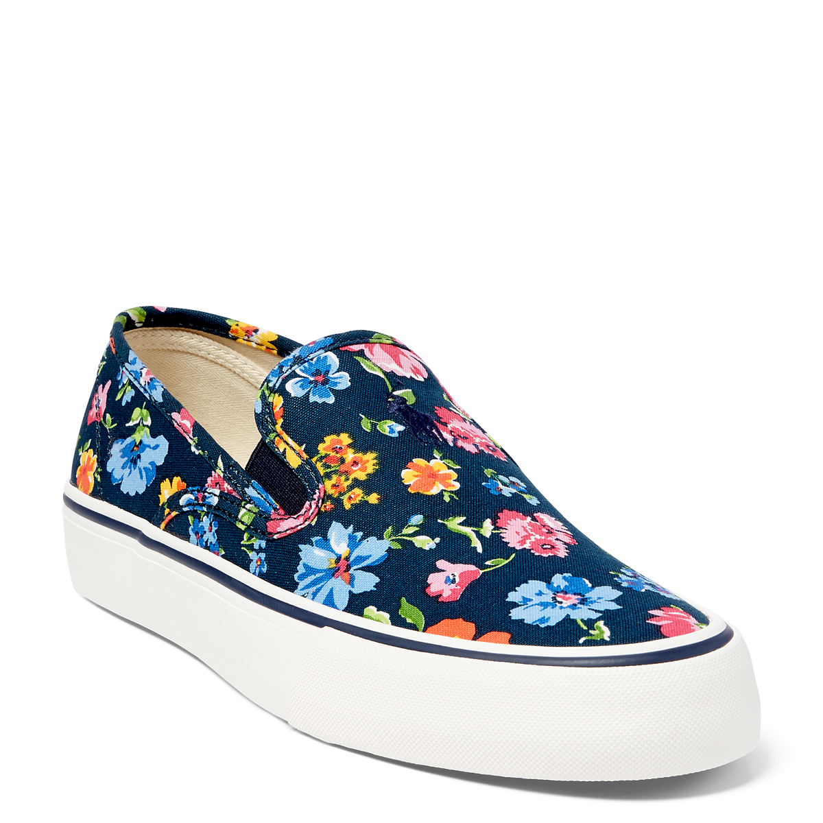 Floral Canvas Slip On Sneaker