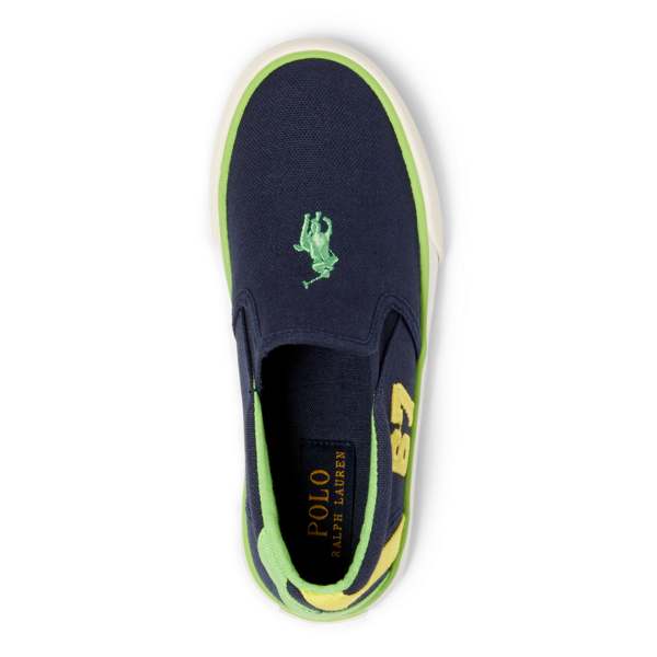 Navy Canvas Vincent Slip-On Sneaker Child 2