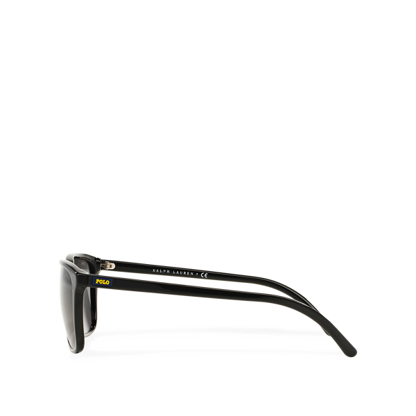 Shiny Black Square Sunglasses Polo Ralph Lauren 3