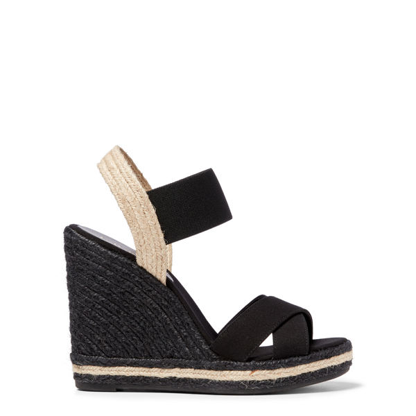Black Canvas-Jute Espadrille Lauren 3