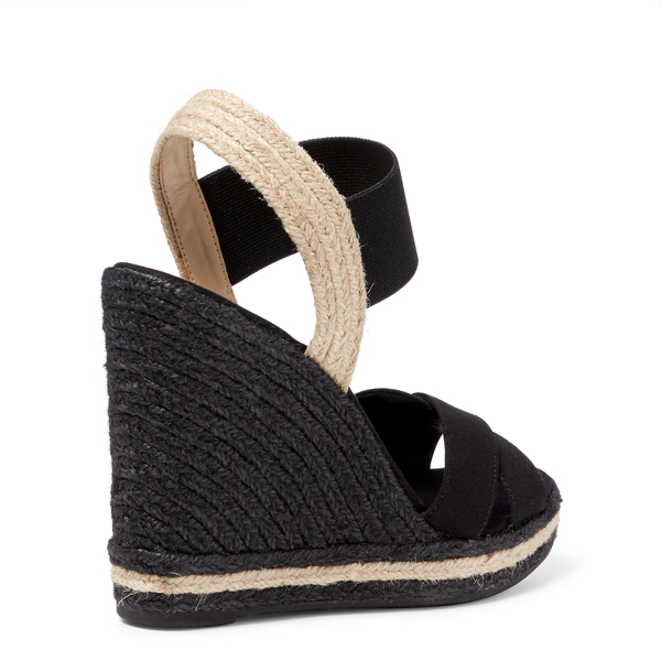 Black Canvas-Jute Espadrille Lauren 4