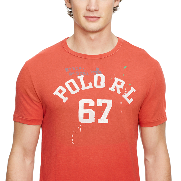 Torch Red Custom-Fit Graphic T-Shirt Polo Ralph Lauren 3