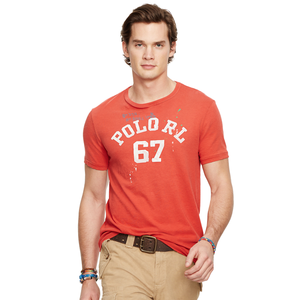 Torch Red Custom-Fit Graphic T-Shirt Polo Ralph Lauren 1