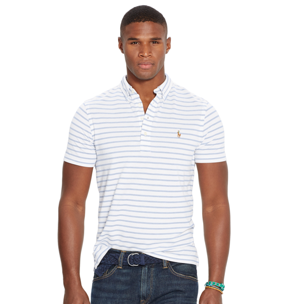 White/Indigo Sky Hampton Shirt Polo Ralph Lauren 1